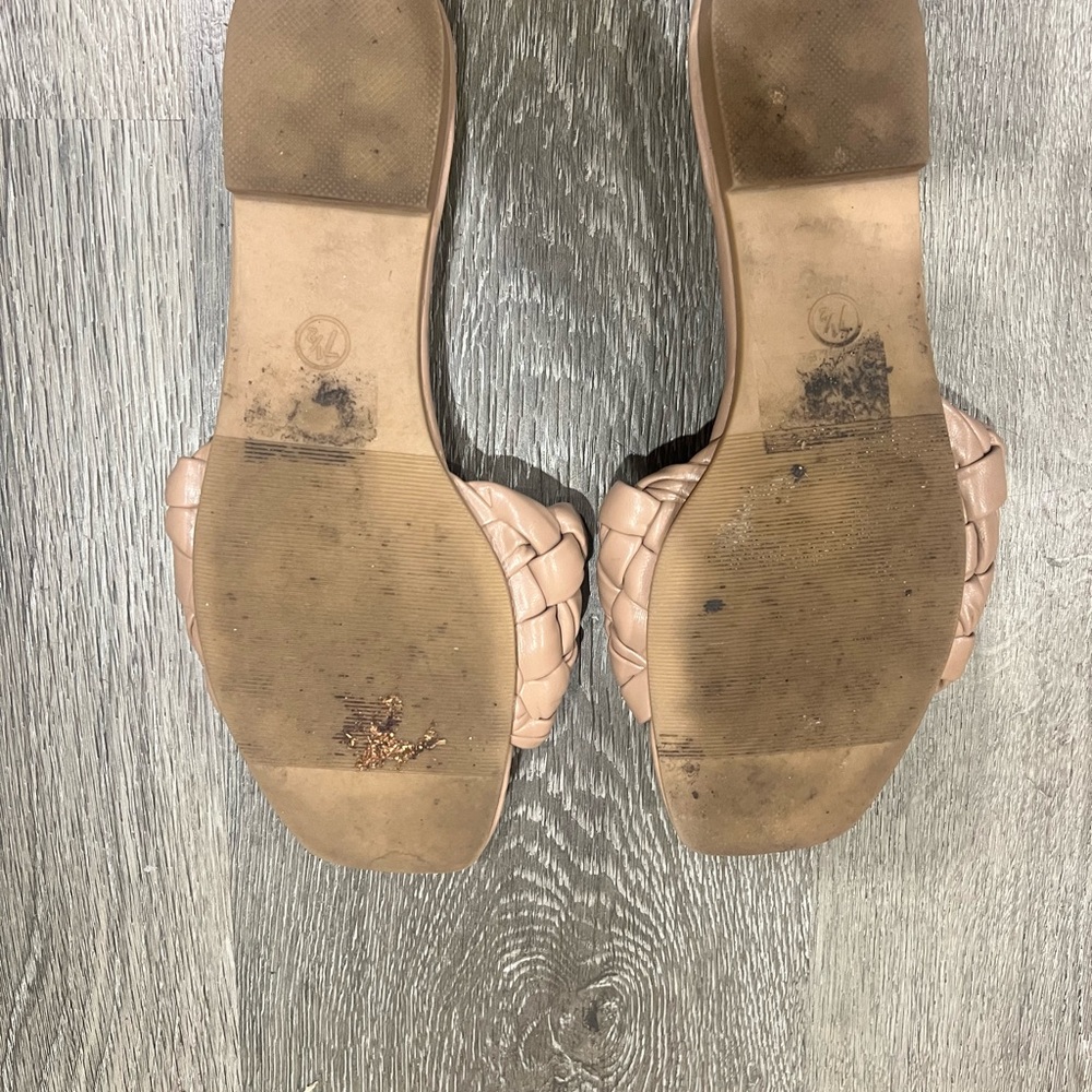 a new day Braided Slide Sandals in Light Taupe - Picture 2 of 2